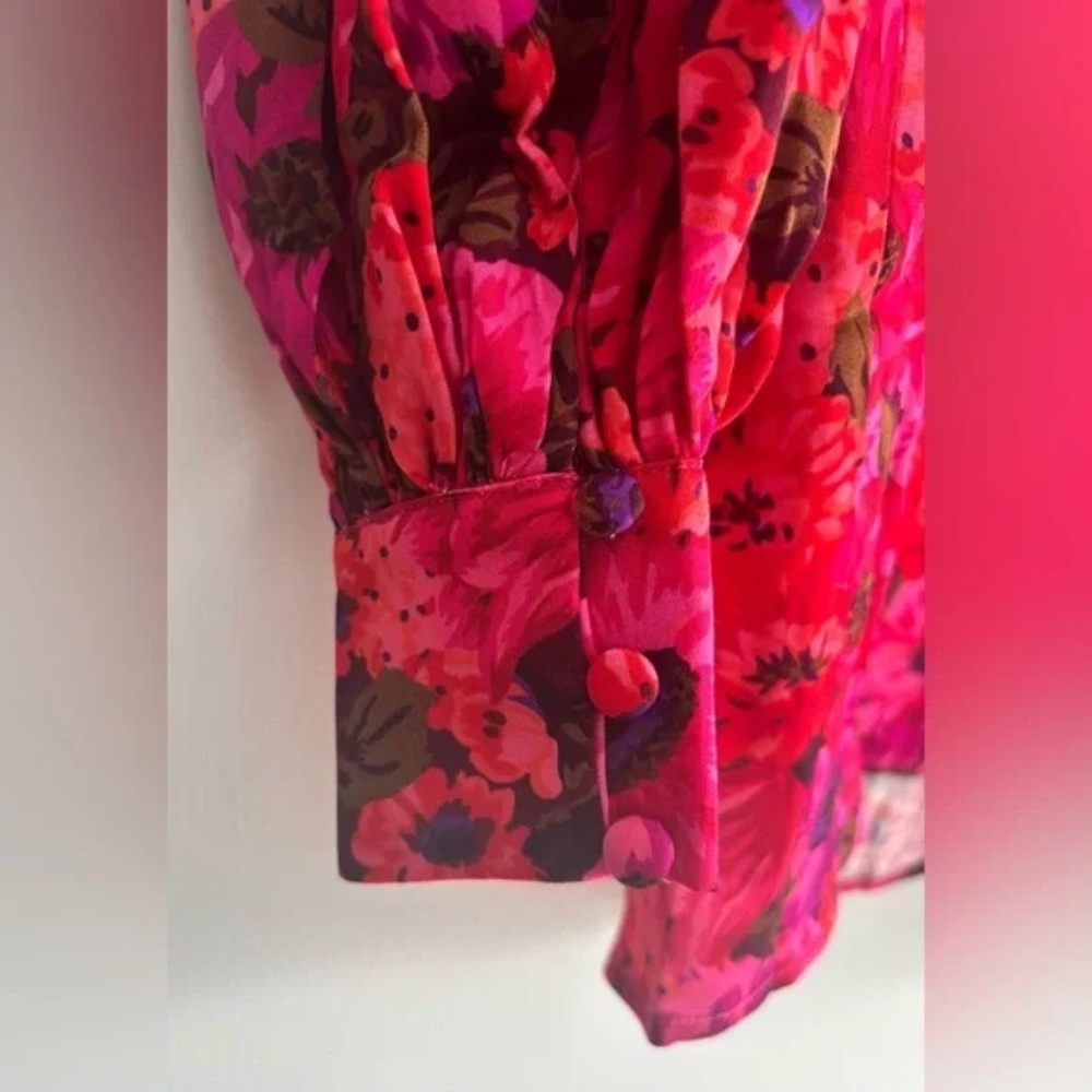 For Love & Lemons Lauren Floral Cutout Mini Dress Size XS NWT - Picture 14 of 14